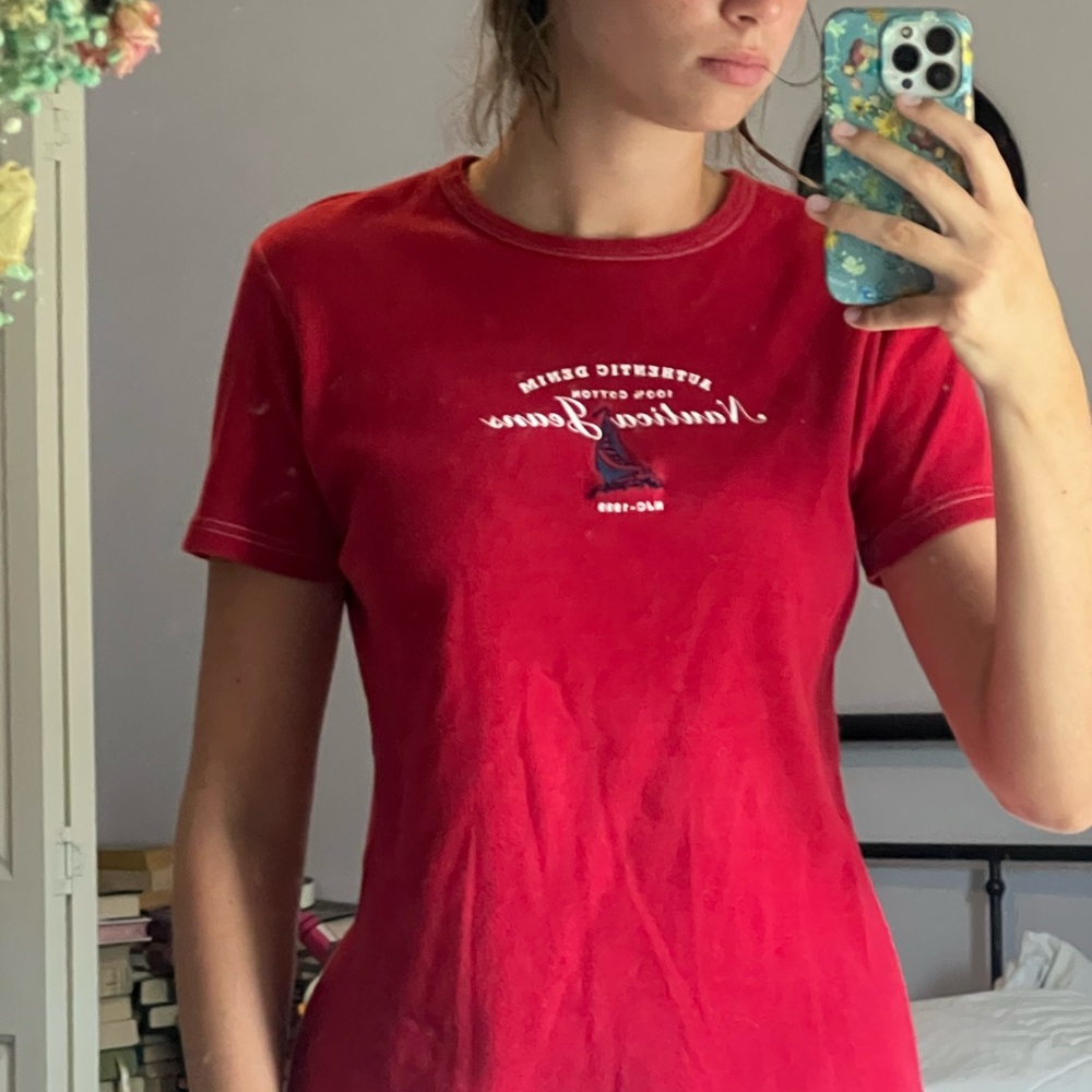 Nautica Red Short Sleeve Tee